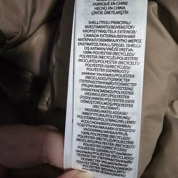 Polo Ralph Lauren Tan Water Repellent Belted Down Jacket Blazer Style Large New - Picture 8 of 13